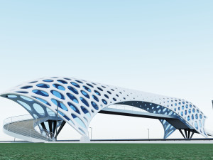 pedestrian overpass 3D Model
