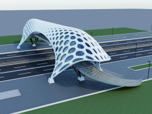 pedestrian overpass 3D Model