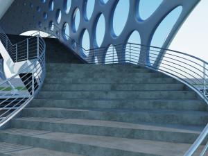 pedestrian overpass Modelo 3D