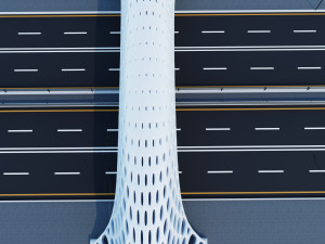 pedestrian overpass Modelo 3D