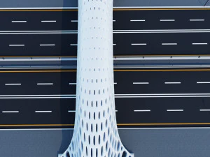pedestrian overpass 3D Model
