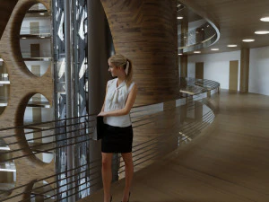 business center 24 3D Model