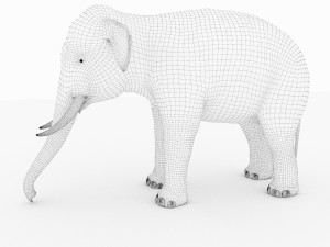 elephant 3D मॉडल