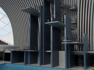 y&uuml;zme istasyonu 3D Model