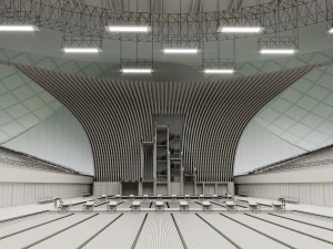 y&uuml;zme istasyonu 3D Model