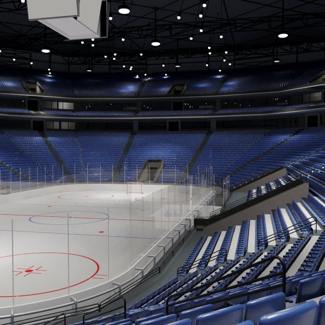hockey arena Modello 3D .c4d .max .obj .3ds .fbx .stl .blend