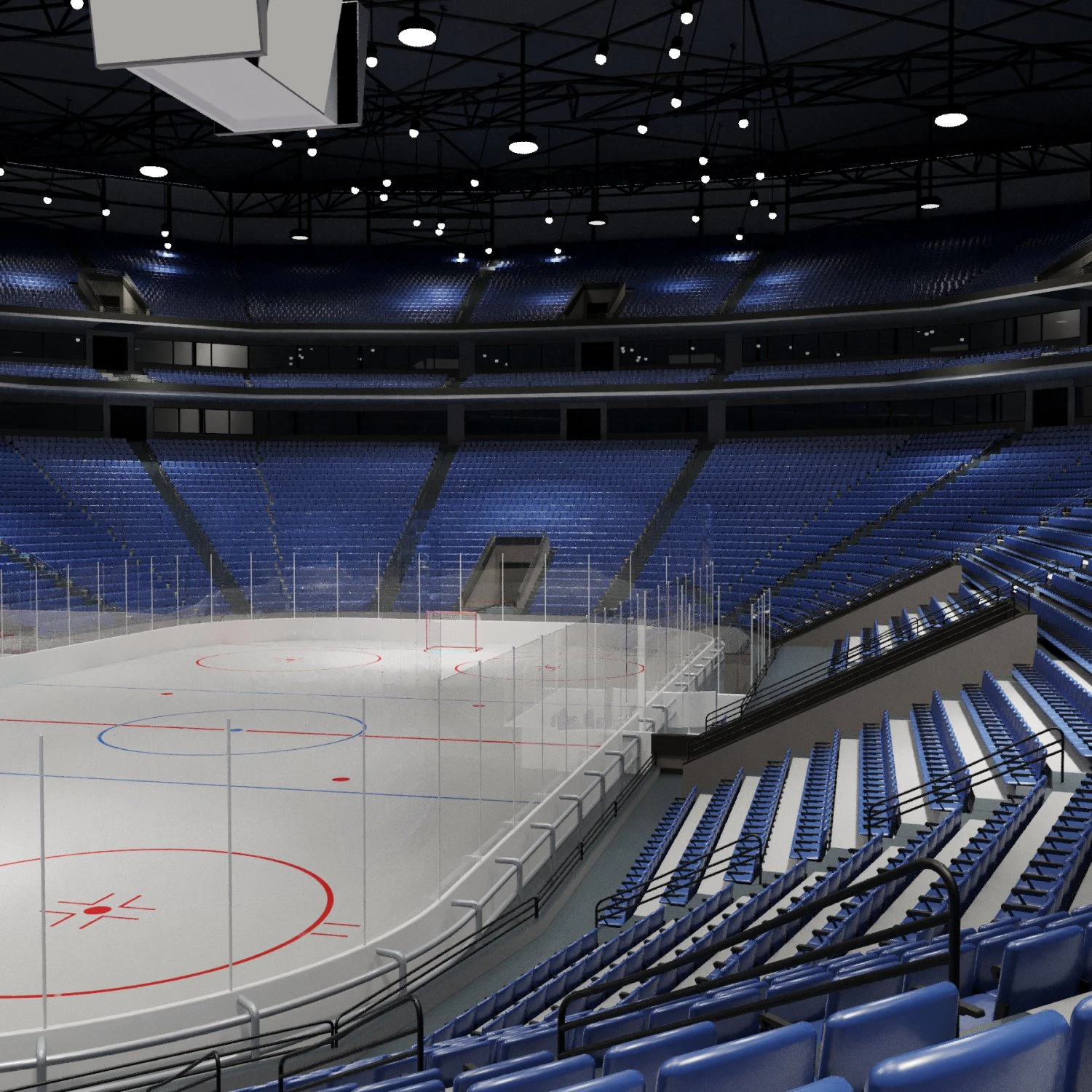 hockey arena 3D Model .c4d .max .obj .3ds .fbx .stl .blend