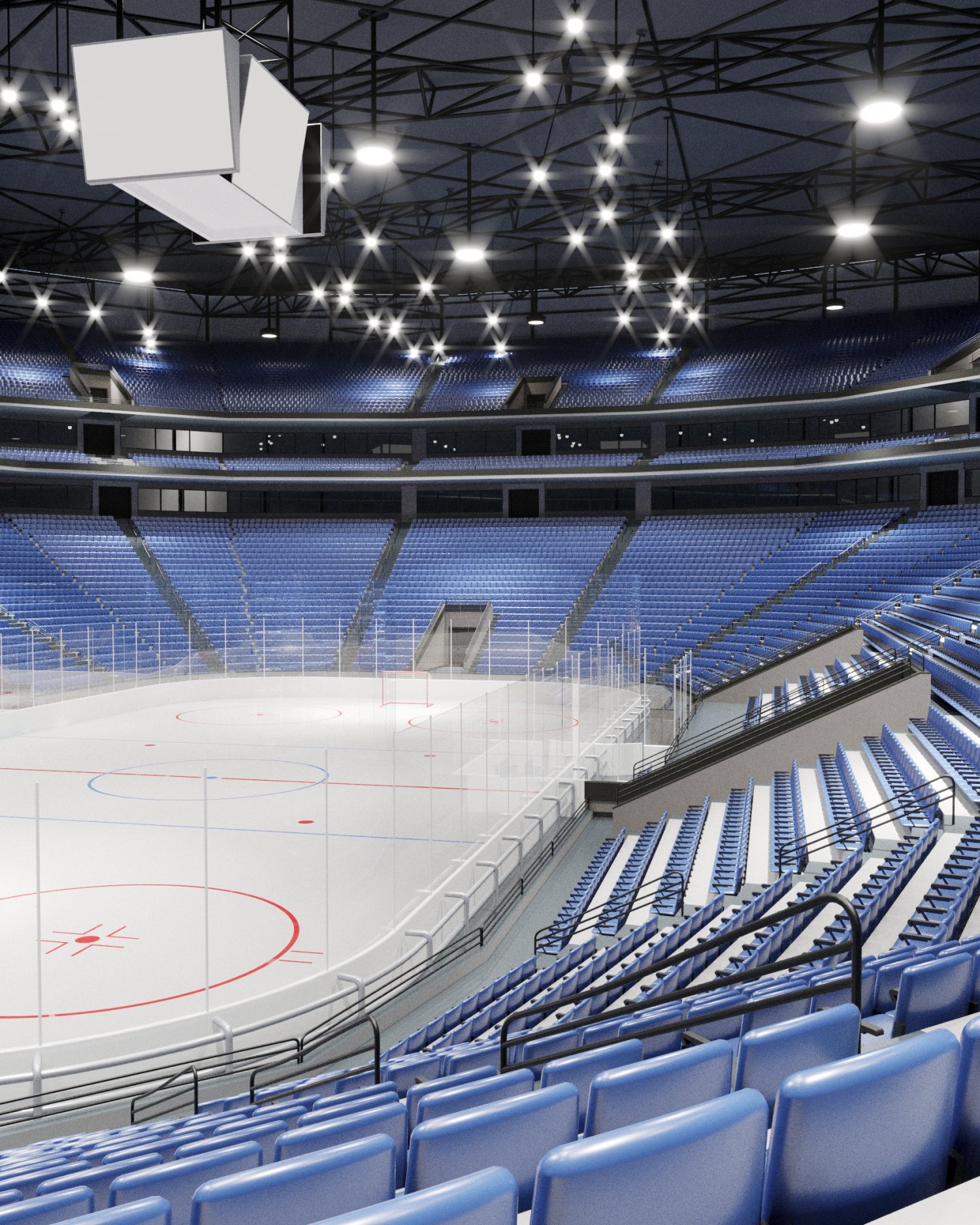 Hockey Arena 3D Model in Office 3DExport
