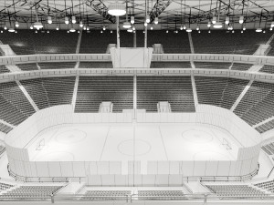 hockey arena Modello 3D