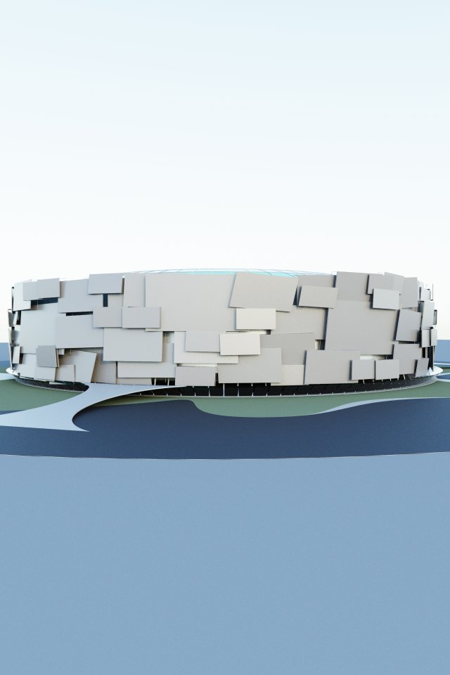 stadium 05 Model 3D .c4d .max .obj .3ds .fbx .stl .blend 
