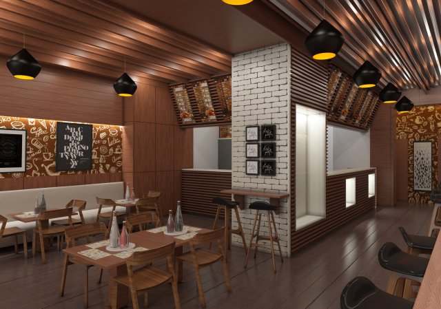 fast food 02 Model 3D .c4d .max .obj .3ds .fbx .stl .blend 