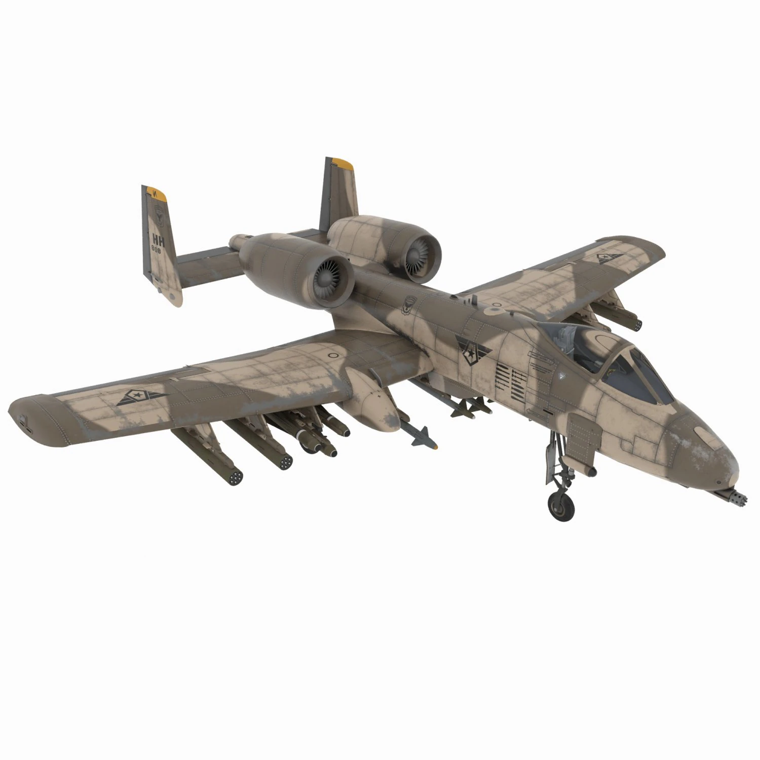 aircraft02 3D Model .c4d .max .obj .3ds .fbx .stl .blend 