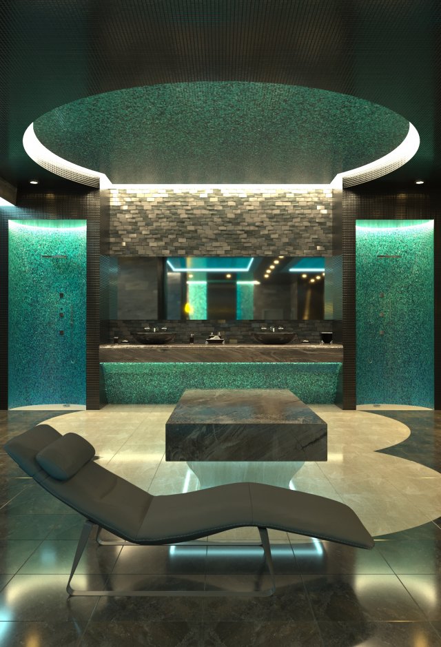 spa 02 3D Model .c4d .max .obj .3ds .fbx .stl .blend 