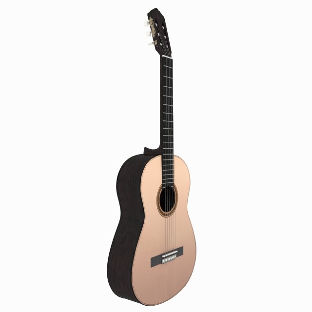 guitar 3D Модель .c4d .max .obj .3ds .fbx .stl .blend