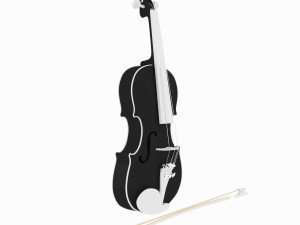 violin 3D Model