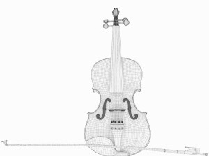 violin 3Dモデル