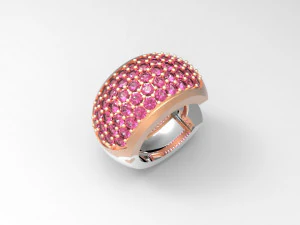diamond earring 3D Model