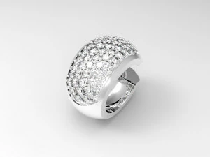 diamond earring 3D Model
