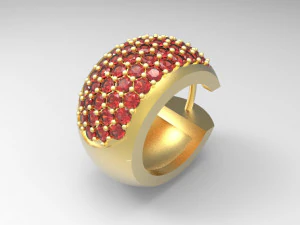 diamond earring 3D Model