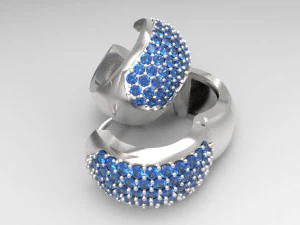 diamond earring 3D Model