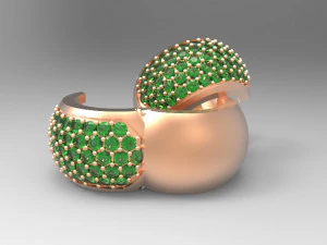 diamond earring 3D Model