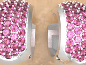 diamond earring 3D Model