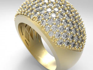 anel de diamante Modelo 3D