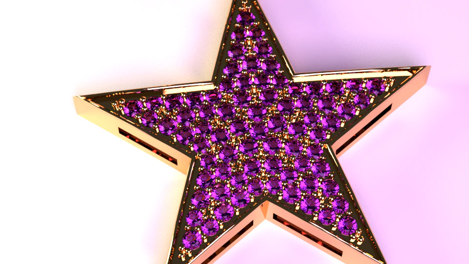 star pendant 3D Model .c4d .max .obj .3ds .fbx .stl .blend 