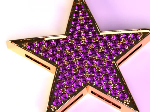 pingente de estrela Modelo 3D