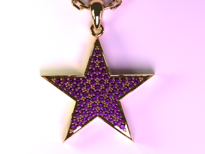 star pendant Modèle 3D