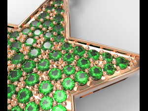 star pendant Modèle 3D