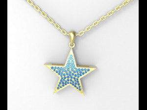 star pendant Modèle 3D