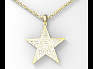 star pendant Modèle 3D