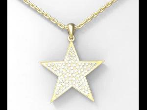 star pendant 3D Model