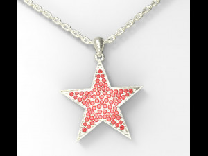 star pendant Modèle 3D