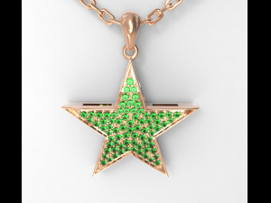 star pendant Modèle 3D