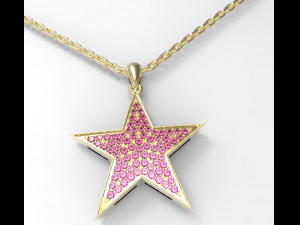 star pendant Modèle 3D