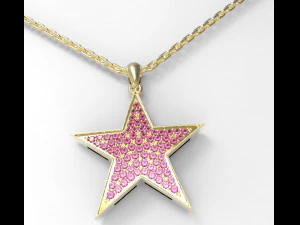 star pendant 3D Model
