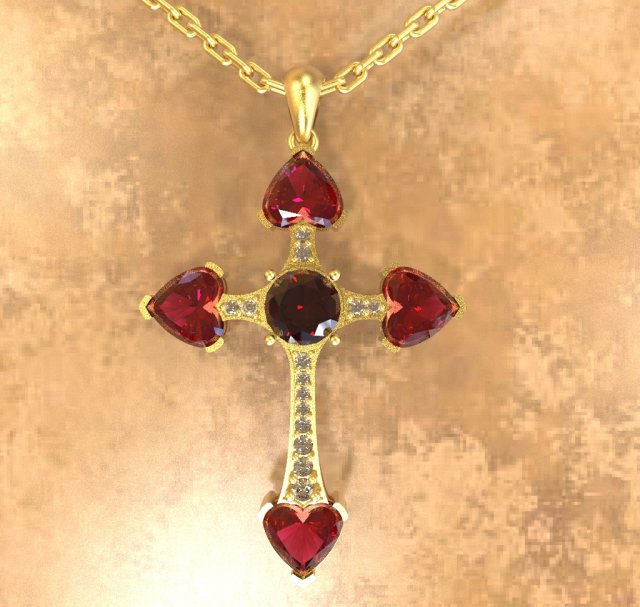 heart pendant Modèles 3D en vedette .c4d .max .obj .3ds .fbx .stl .blend 