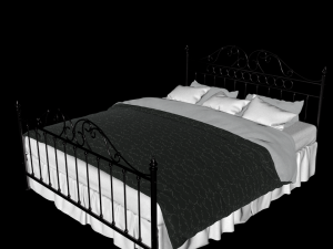 iron bed 3D 모델