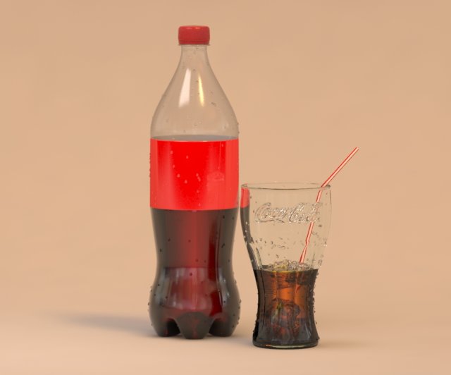 bottle with cup Modèle 3D .c4d .max .obj .3ds .fbx .stl .blend 