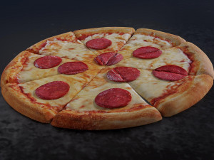 pizza 3Dモデル