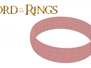 Lord Of The Rings Low-Poly Ring 3Dモデル