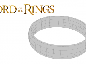 Lord Of The Rings Low-Poly Ring 3Dモデル