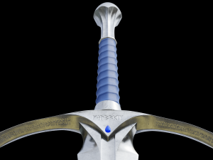 Gandalfs Sword Glamdring From The Hobbit - Low-Poly Low-poly Low-poly Modelo 3D
