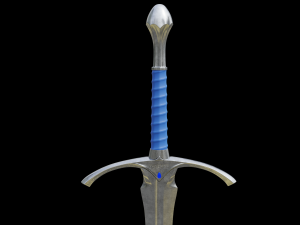 Gandalfs Sword Glamdring From The Hobbit - Low-Poly Low-poly Low-poly Modelo 3D