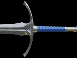 Gandalfs Sword Glamdring From The Hobbit - Low-Poly Low-poly Low-poly Modelo 3D