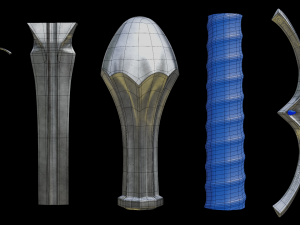 Gandalfs Sword Glamdring From The Hobbit - Low-Poly Low-poly Low-poly Modelo 3D
