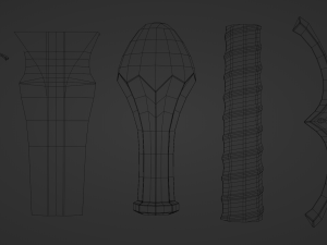Gandalfs Sword Glamdring From The Hobbit - Low-Poly Low-poly Low-poly Modelo 3D