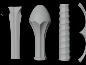 Gandalfs Sword Glamdring From The Hobbit - Low-Poly Low-poly Low-poly Modelo 3D